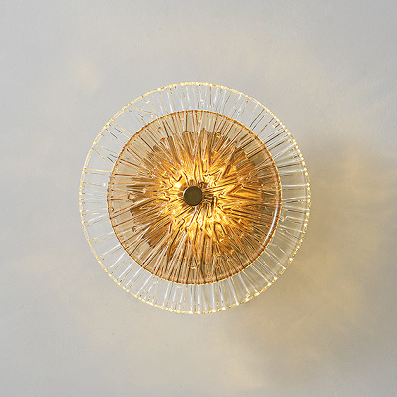 Moderner Stil Wandleuchte runde Form Mehrlicht -Wandlicht mit Glas für Schlafzimmer