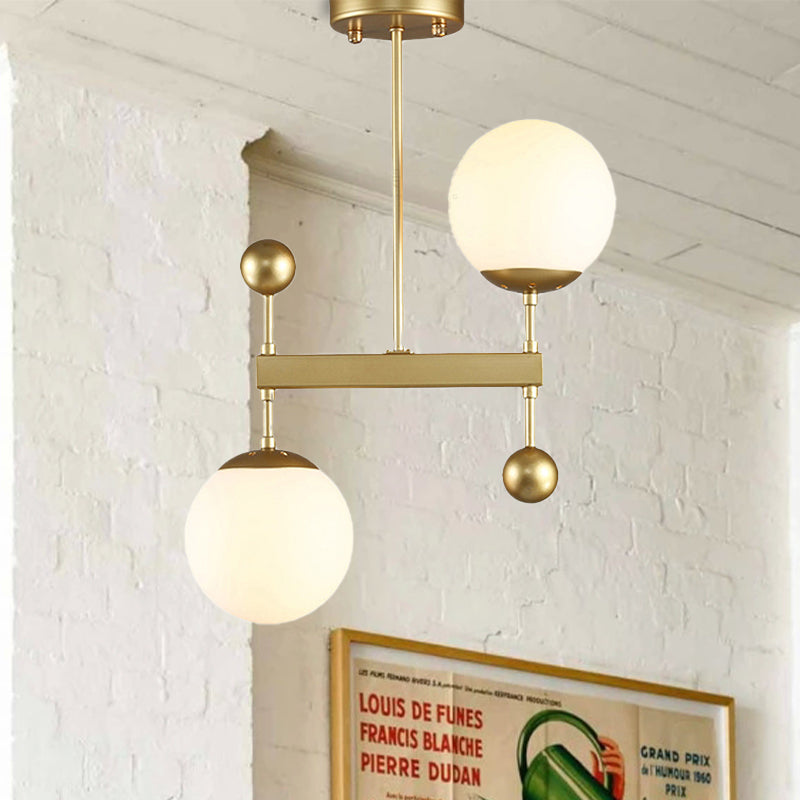 Lumo rotondo nero/oro illuminazione moderna a 2 luci a led latte a led il soffitto appennata.