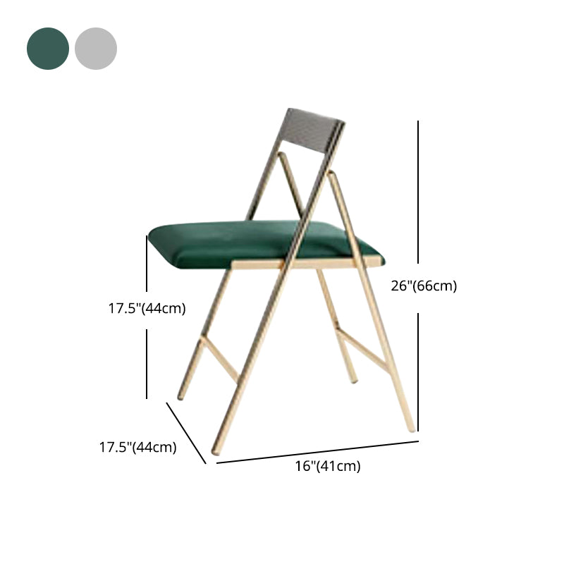1/2/5 PCS Metal Modern Dining Set met rechthoekige tafel en opvouwbare stoelen Dinette Set