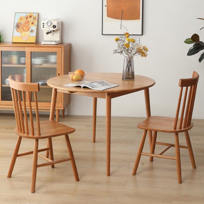 1/2/3/4 Pcs Wood Modern Dining Room Set with Round Table Dinette Set