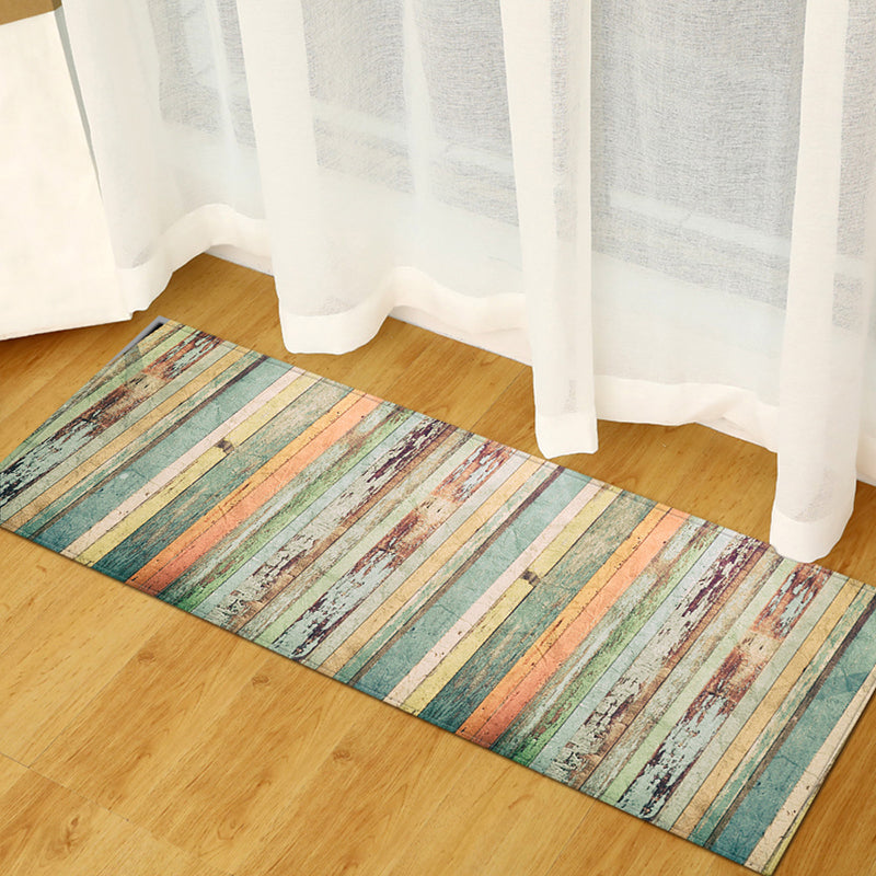 Brown Modern Rug Polyester Wool Rug Non-Slip Backing Rug for Home Decoration