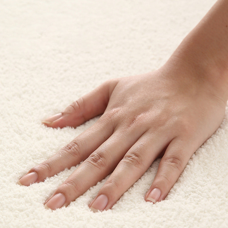 Rapis de pymordage de pyrout de polyester beige tapis lavable pour le salon pour le salon