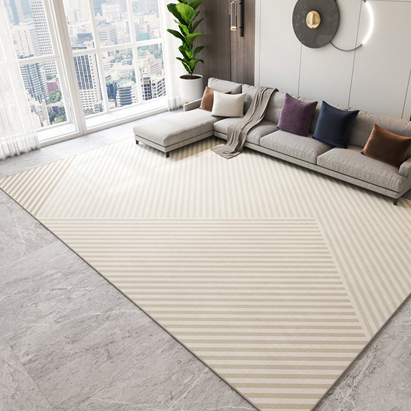 Light Brown Modern Rug Blending Color Piece Rug Washable Rug for Living Room