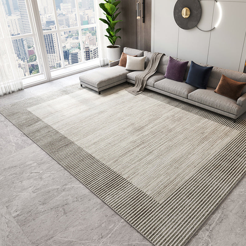 Light Brown Modern Rug Blending Color Piece Rug Washable Rug for Living Room
