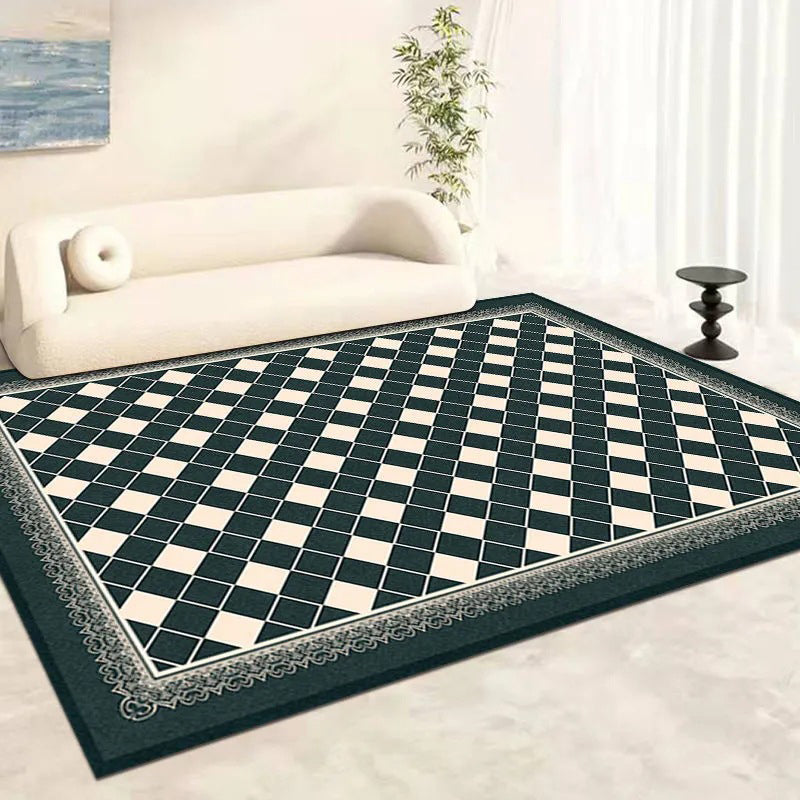 Postmodern tapijt, polyester, kleurrijk binnentapijt, antislip rugtapijt voor woondecoratie