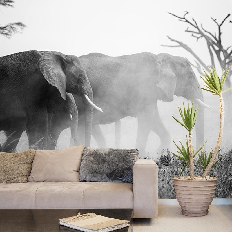 Contemporary Style Wild Animal Mural Horizontal Photography Sleeping Room Wall Mural
