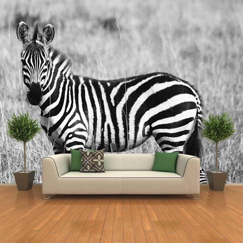 Contemporary Style Wild Animal Mural Horizontal Photography Sitting Room Wall Mural