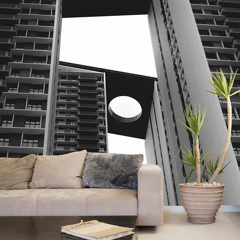 Contemporary Building Mural Horizontal Photography Bedroom Wall Mural