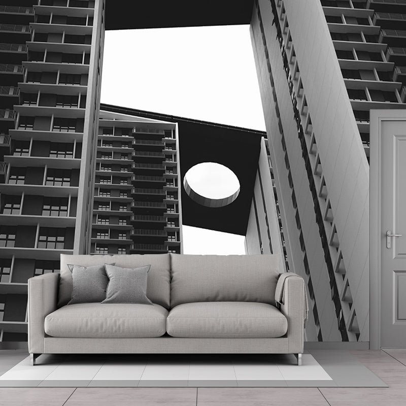 Contemporary Building Mural Horizontal Photography Bedroom Wall Mural