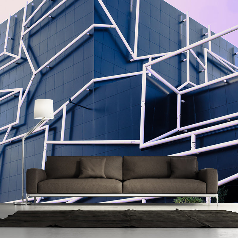 Building Scene Contemporary Style Building Mural Horizontal Photography Bedroom Wall Mural