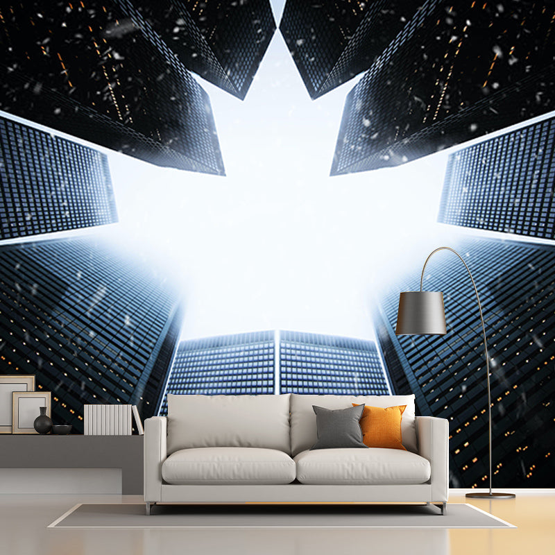 Building Scene Contemporary Style Building Mural Horizontal Photography Bedroom Wall Mural