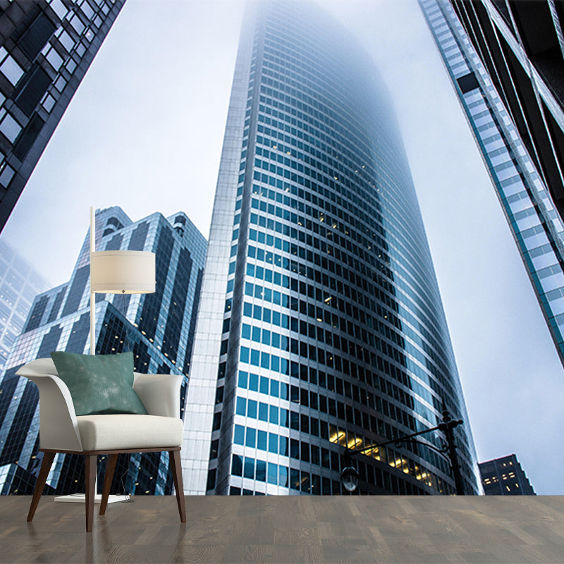 Photography Building Contemporary Style Building Mural Horizontal Room Wall Mural