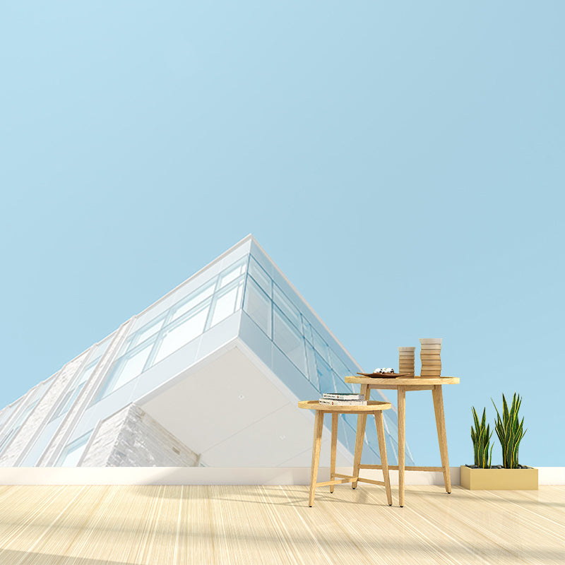 Fancy Contemporary Building Mural Horizontal Photography Living Room Wall Mural