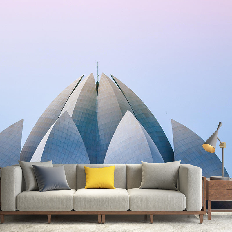 Living Room Contemporary Style Building Mural Horizontal Photography Wall Mural