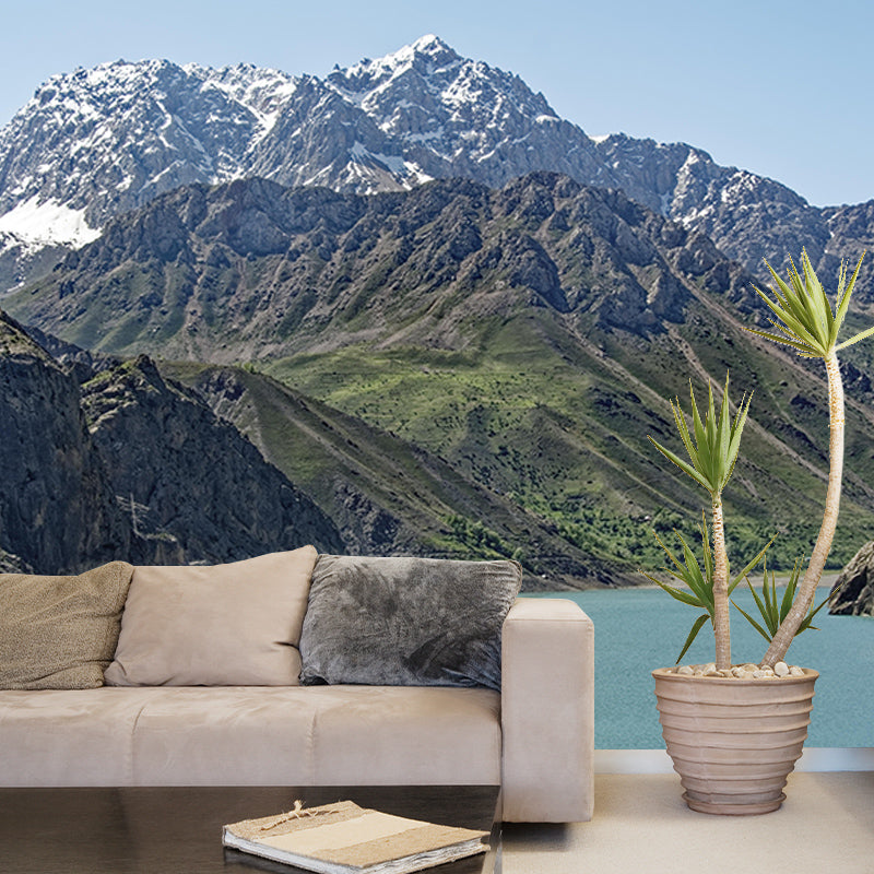 Mountain Scene Contemporary Mural Horizontal Photography Room Wall Mural