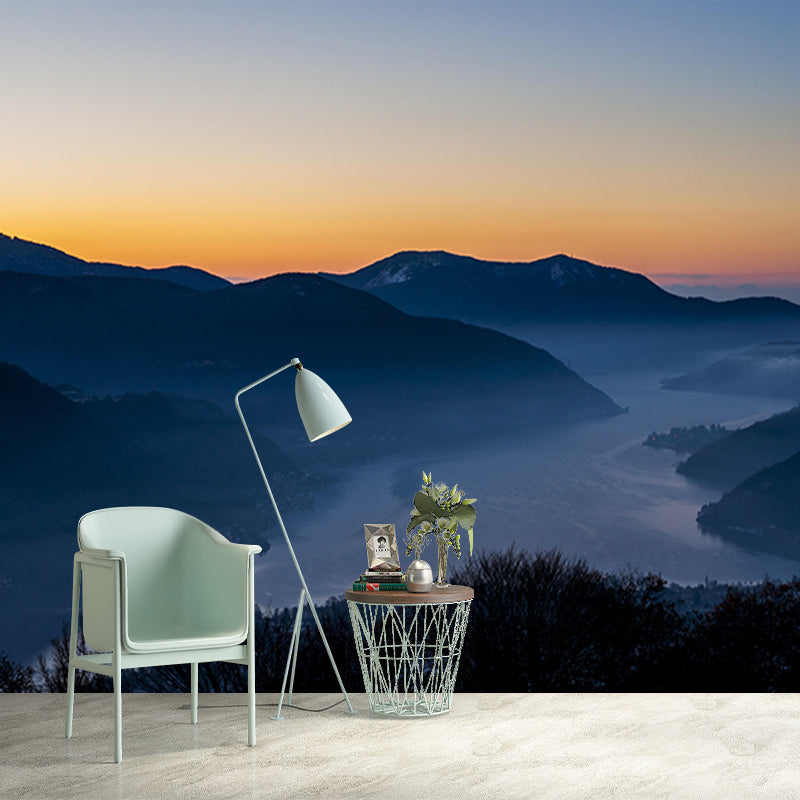 Mountain Scene Contemporary Mural Horizontal Photography Room Wall Mural