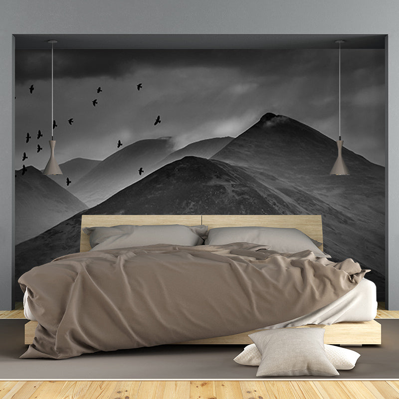 Vivid Mountain Contemporary Style Mural Horizontal Photography Living Room Wall Mural