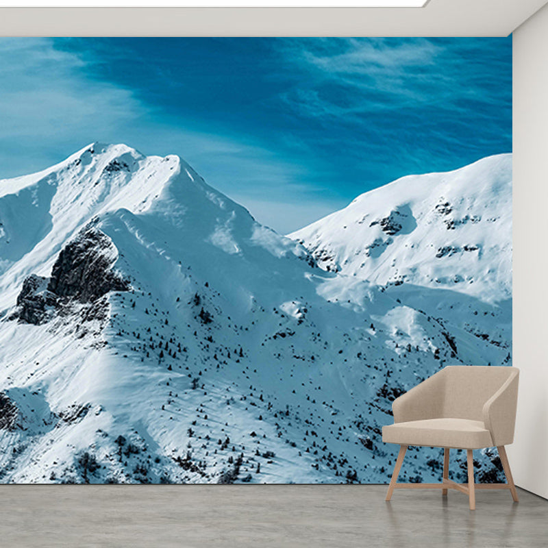 Vivid Mountain Contemporary Style Mural Horizontal Photography Living Room Wall Mural
