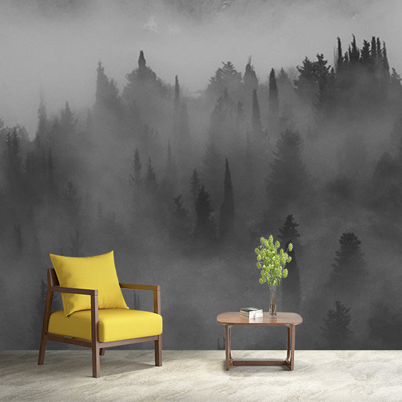 Mountain Forest Mural Horizontal Photography Sitting Room Wall Mural