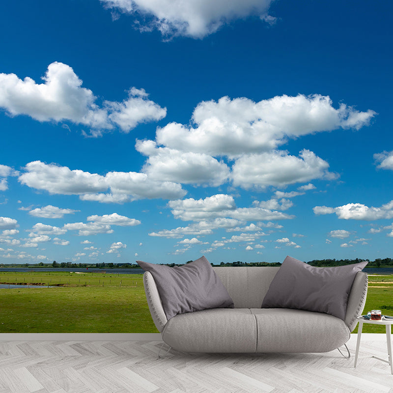 Customized Contemporary Sky Mural Mildew Resistant Wallpaper for Bedroom