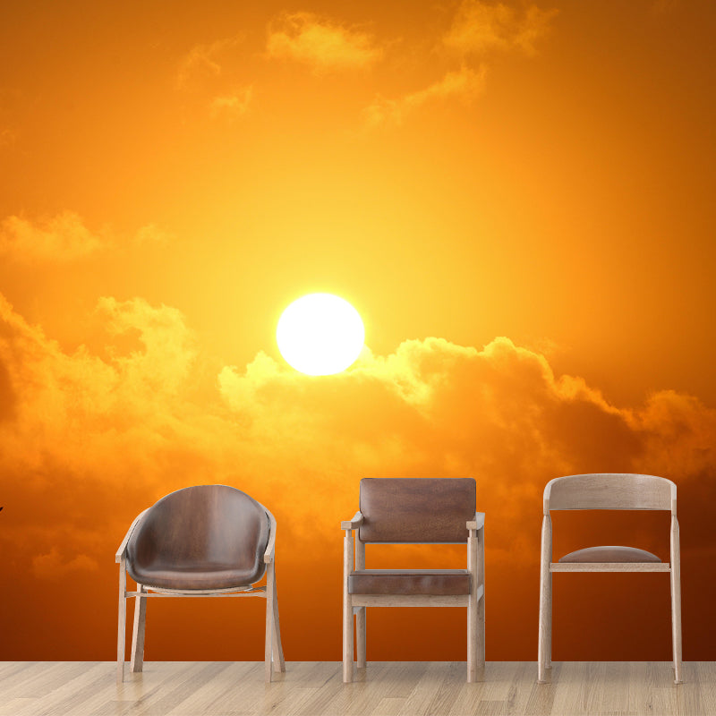 Customized Contemporary Sky Mural Mildew Resistant Wallpaper for Bedroom