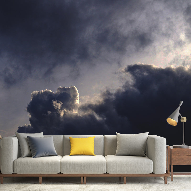 Customized Contemporary Sky Mural Mildew Resistant Wallpaper for Bedroom