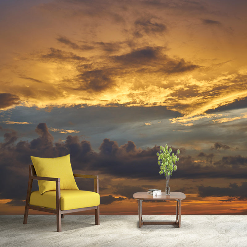 Environmental Contemporary Sky Wall Mural Mildew Resistant Wallpaper for Room