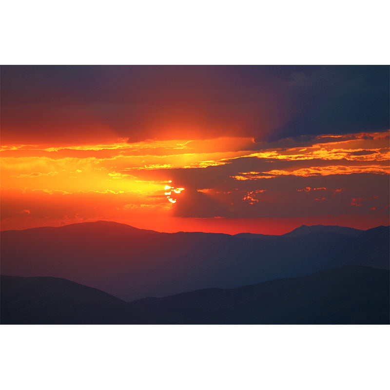 Environmental Contemporary Sky Wall Mural Mildew Resistant Wallpaper for Room