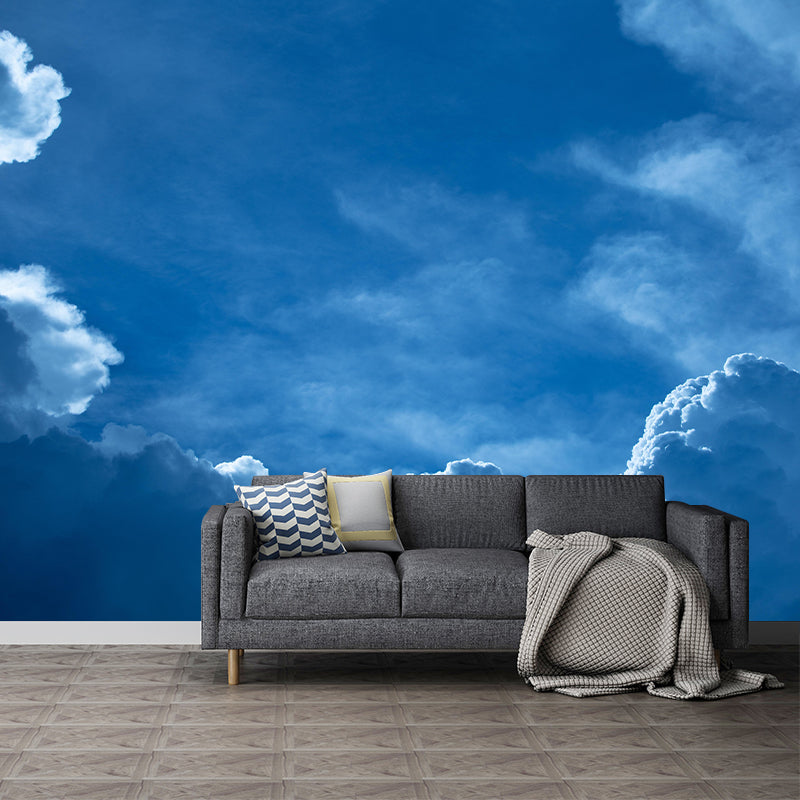 Sunset Contemporary Sky Mural Mildew Resistant Wallpaper for Wall Decor
