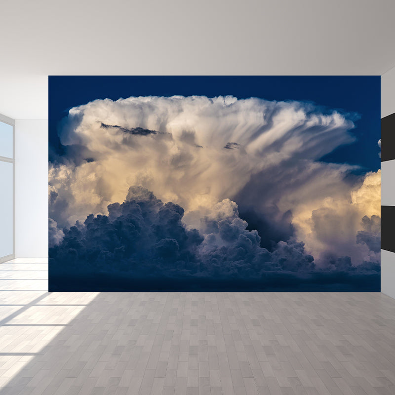 Sky Cloud Contemporary Style Sky Mural Mildew Resistant Wallpaper for Home Decor