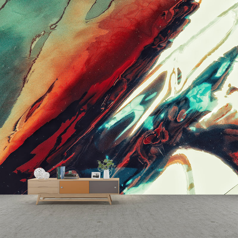 Resistant Wallpaper Customized Abstract Mural Mildew for Dining Room