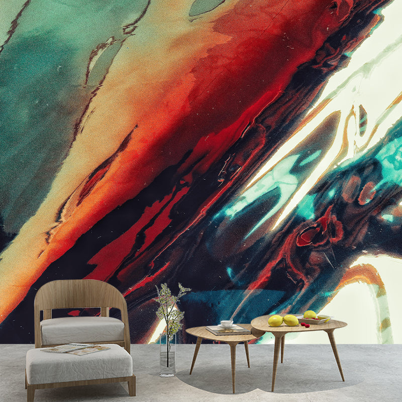 Resistant Wallpaper Customized Abstract Mural Mildew for Dining Room