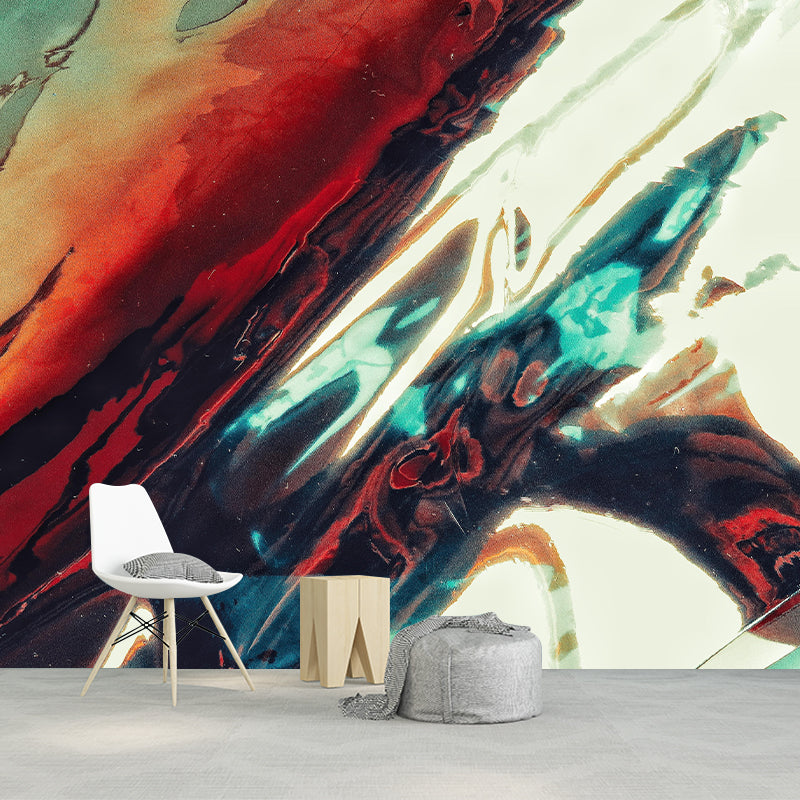 Resistant Wallpaper Customized Abstract Mural Mildew for Dining Room