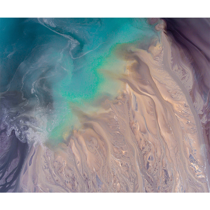 Mildew Resistant Contemporary Abstract Wall Mural Wallpaper for Bedroom