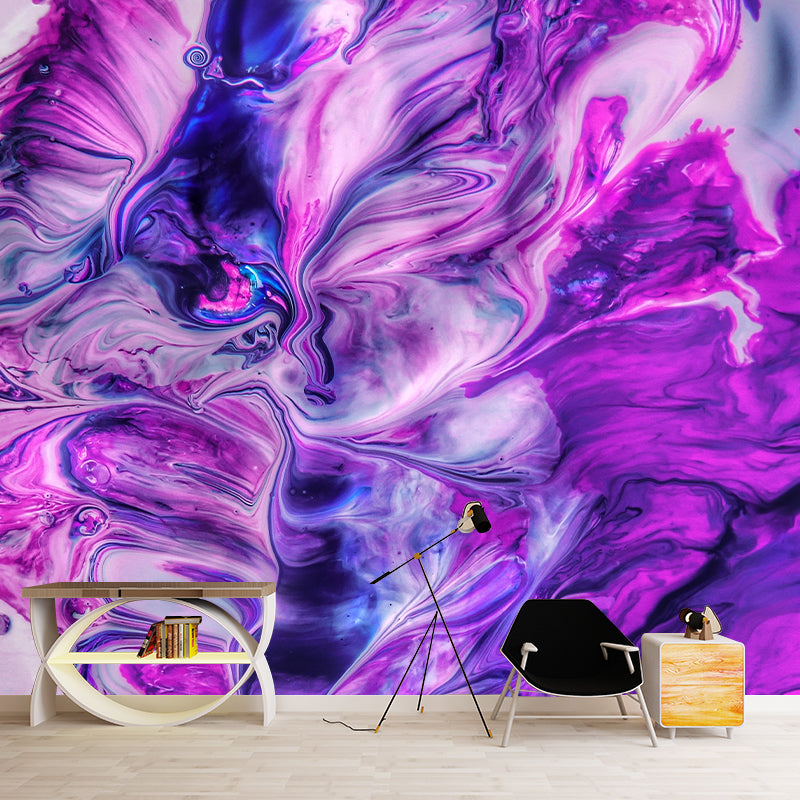 Mildew Resistant Contemporary Abstract Wall Mural Wallpaper for Bedroom