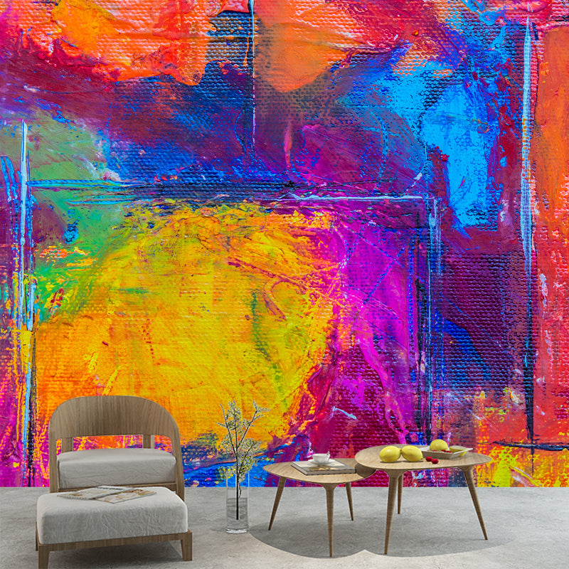 Environmental Abstract Mural Mildew Resistant Wallpaper for Room