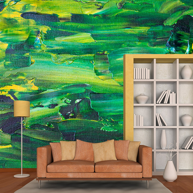 Vivid Resistant Wallpaper Contemporary Abstract Mural Mildew for Home