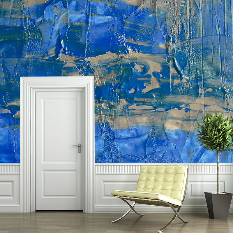 Vivid Resistant Wallpaper Contemporary Abstract Mural Mildew for Home