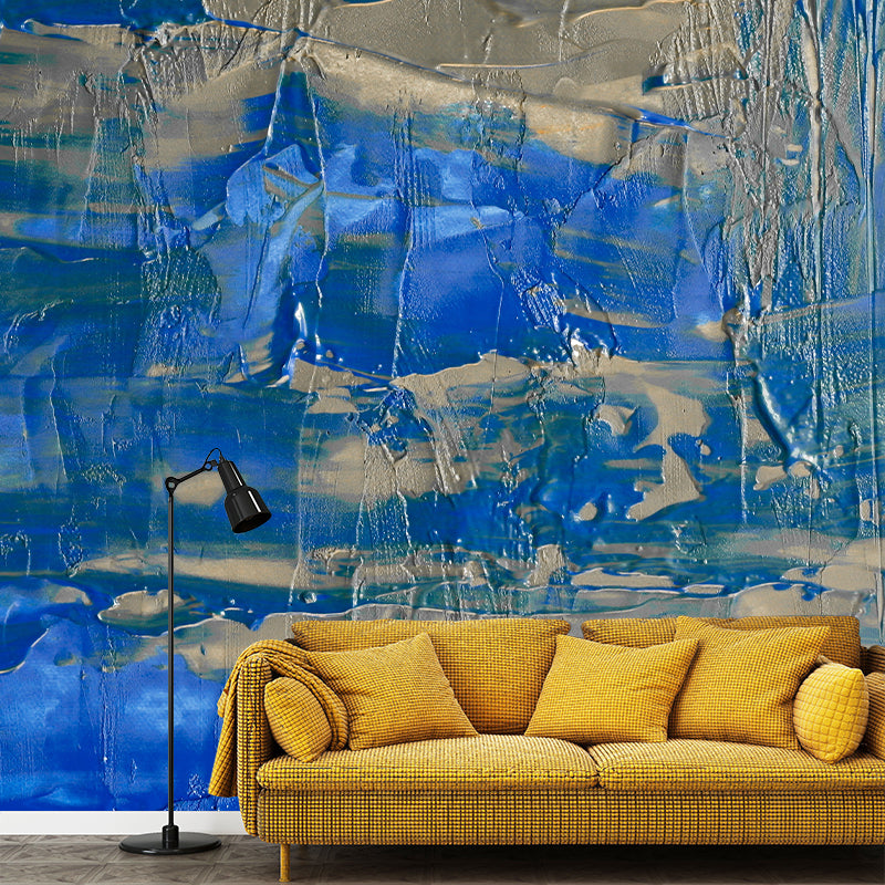 Vivid Resistant Wallpaper Contemporary Abstract Mural Mildew for Home