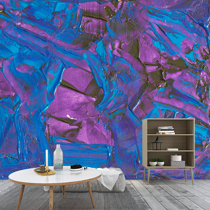 Oil Painting Abstract Wall Mural Mildew Resistant Wallpaper for Wall Decor