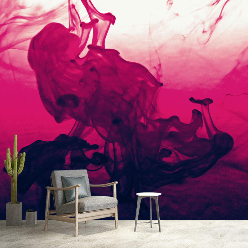Ink Abstract Wall Mural Mildew Resistant Wallpaper for Home Decor
