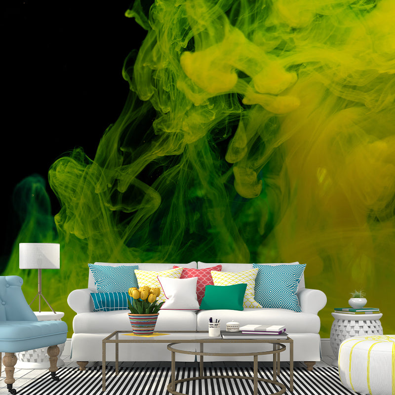 Ink Abstract Wall Mural Mildew Resistant Wallpaper for Home Decor