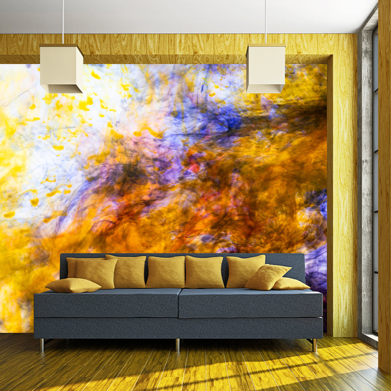 Ink Abstract Wall Mural Mildew Resistant Wallpaper for Home Decor