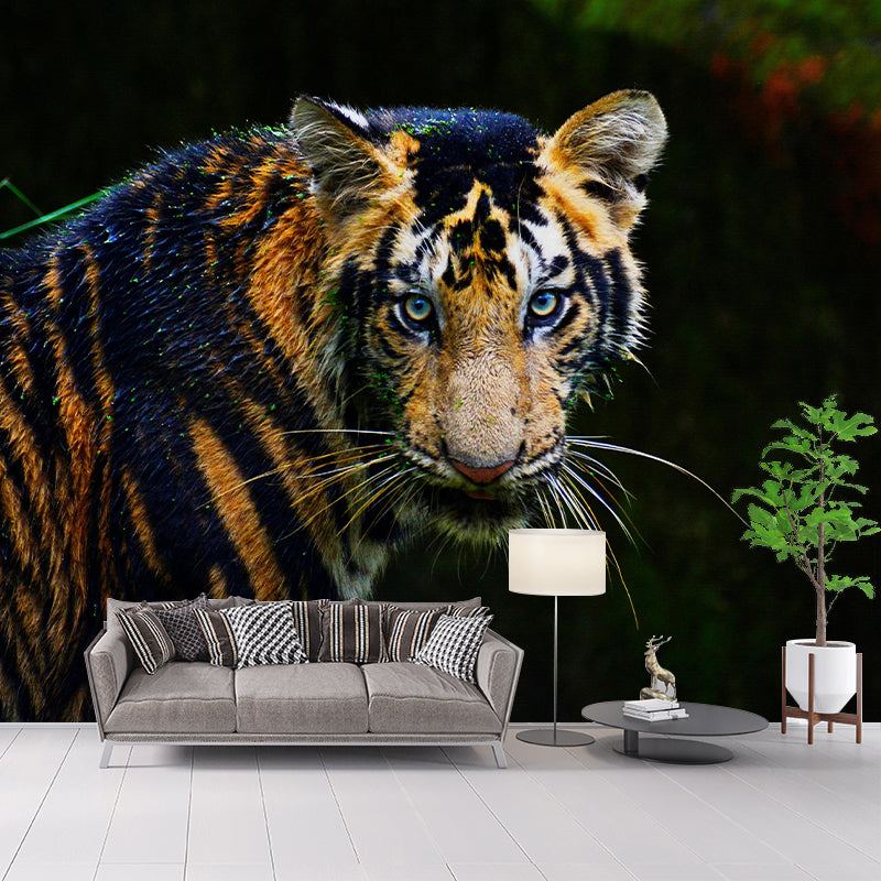 Zebra Customized Wild Animal Wall Mural Mildew Resistant Wallpaper for Room