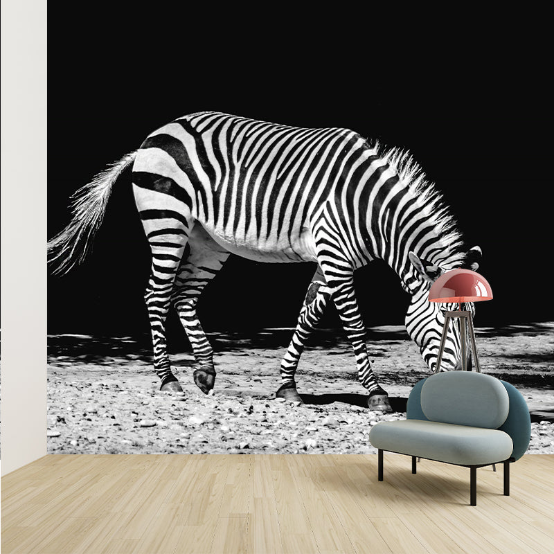 Vivid Wild Animal Mural Mildew Resistant Contemporary Wallpaper for Wall Decor