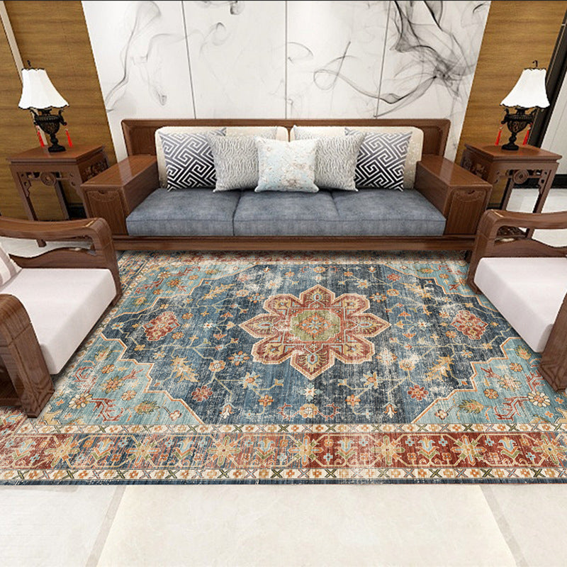 Abrikoos retro tapijten polyester grafisch gebied tapijt niet-slip achterste tapijt voor huisdecoratie