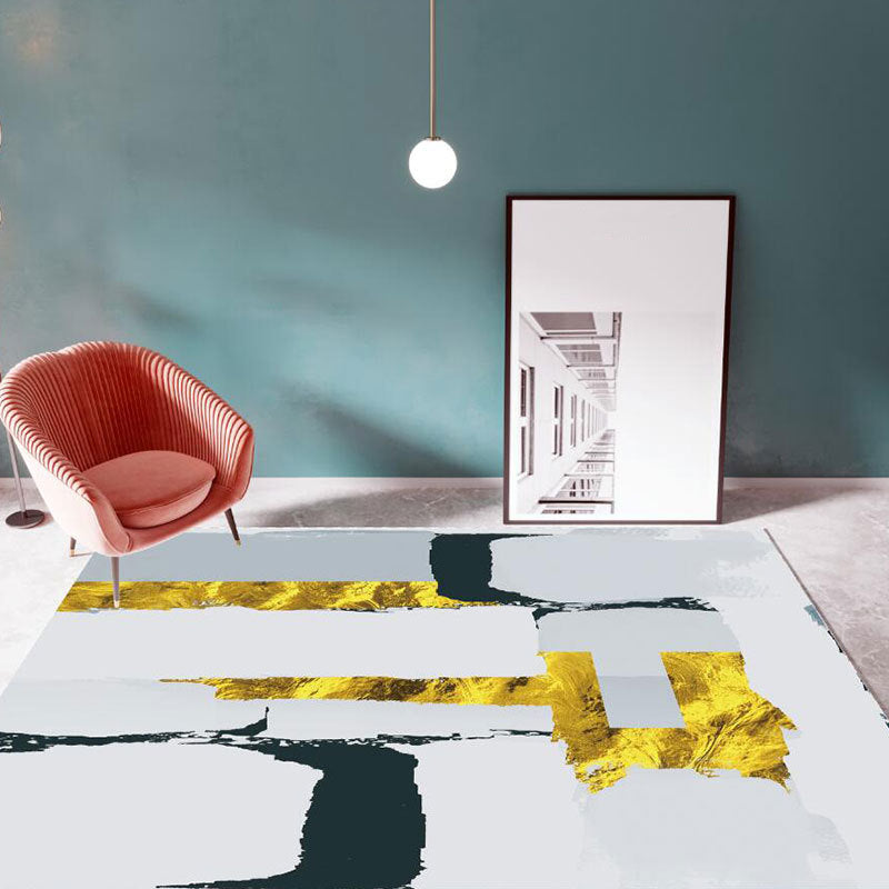 Magnifico tappeto in poliestere di tappeto moderno tappeto resistente alle macchie per la decorazione della casa
