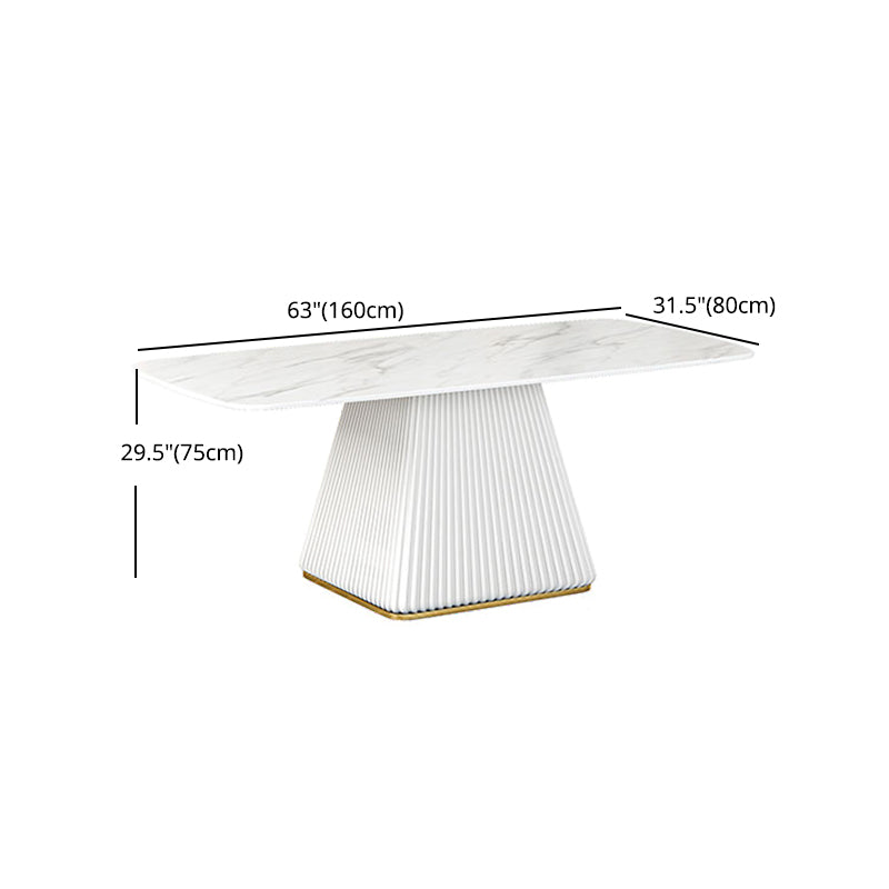 Glam 1/2/5/7 Pieces Dining Room Set with Leather Chairs Dining Furniture for Home Use