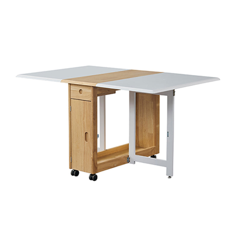 1/2/3/5 PCS Wood Modern Dining Room Ensemble avec ensemble de restaurants pliables