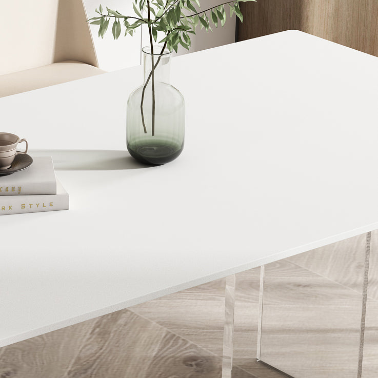 Modern 1/4/5/7 Pieces Dining Set Sintered Stone Dining Table Set with Leather Chairs